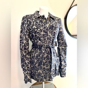 Walter Baker Brocade Tie Front Jacket